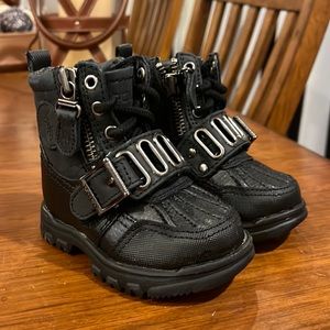 Polo Ralph Lauren Andres Boots Black new Preschool BoysToddlers Size 4